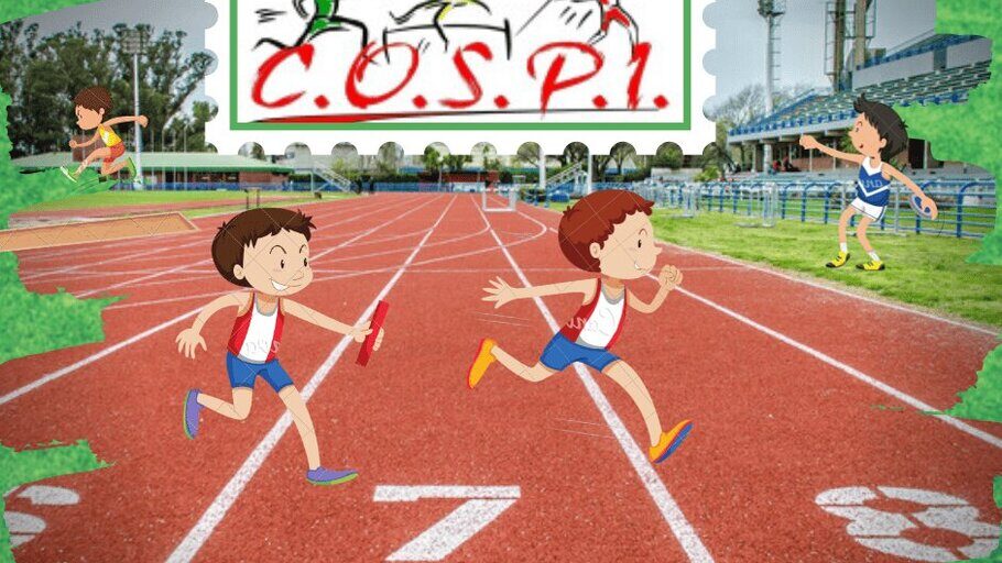 course de relais 4 enfants logo cospi